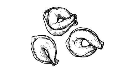 bg_degustatie_bw illustratie veerse pasta tortellini<br />