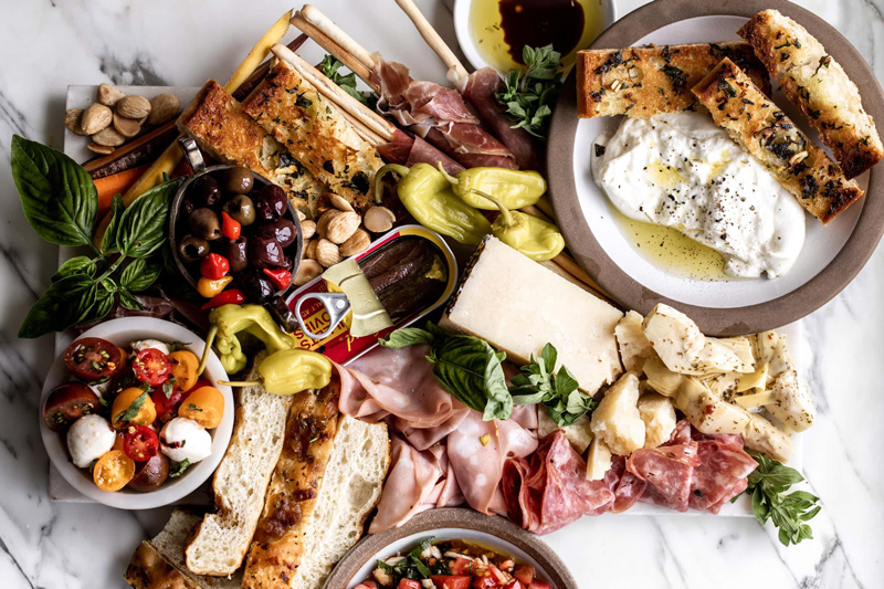 kerstdegustatie antipasti aperitiefplank